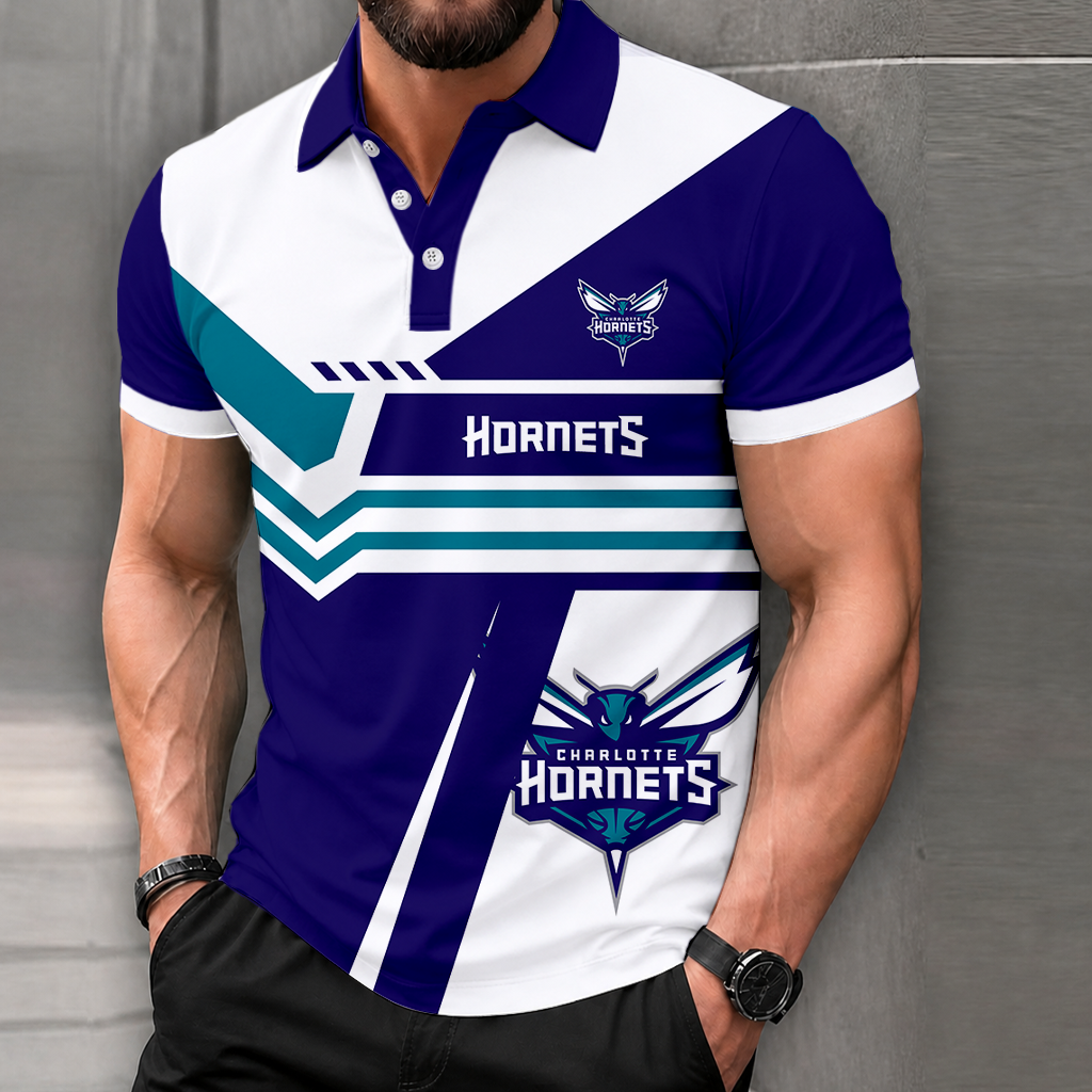 LIMITED EDITION - NEW CUSTOMIZED NBA27 CHO CHARLOTTE HORNETS POLO SHIRT, ZIP POLO SHIRT & T-SHIRTS