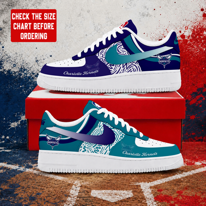 VIRAL EDITION - NEW CUSTOMIZED NBA27 CHO CHARLOTTE HORNETS AF1 SNEAKERS