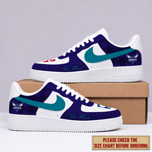 EXCLUSIVE EDITION - NEW CUSTOMIZED NBA27 CHO CHARLOTTE HORNETS AF1 SNEAKERS