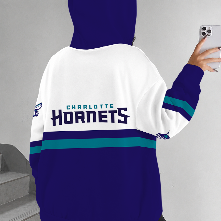 [HOT DEAL] NEW CUSTOMIZED NBA27 CHO CHARLOTTE HORNETS ZIP HOODIE