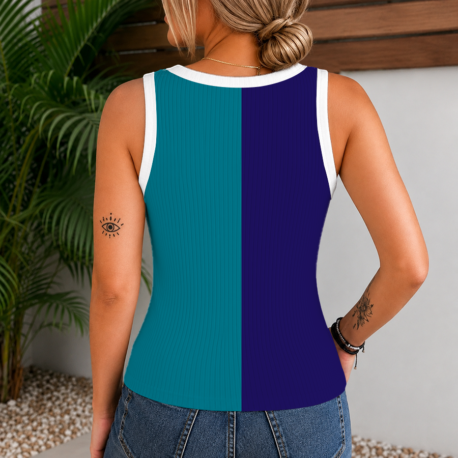 [HOT DEAL] NEW CUSTOMIZED NBA27 CHO CHARLOTTE HORNETS WOMEN'S V-NECK TANK TOP