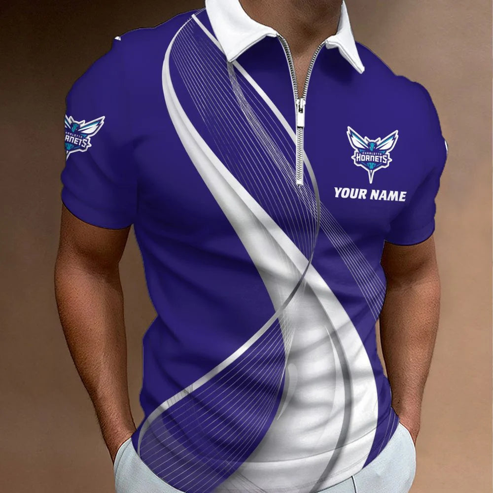 LIMITED EDITION - NEW CUSTOMIZED NBA27 CHO CHARLOTTE HORNETS POLO SHIRT, ZIP POLO SHIRT & T-SHIRTS