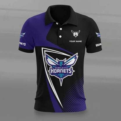 [HOT DEAL] NEW CUSTOMIZED NBA27 CHO CHARLOTTE HORNETS POLO SHIRT