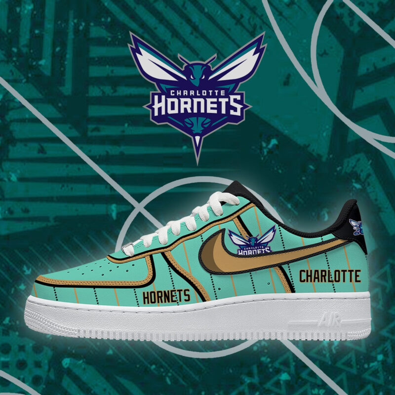 LIMITED EDITION - NEW CUSTOMIZED NBA27 CHO CHARLOTTE HORNETS AF1 SHOES