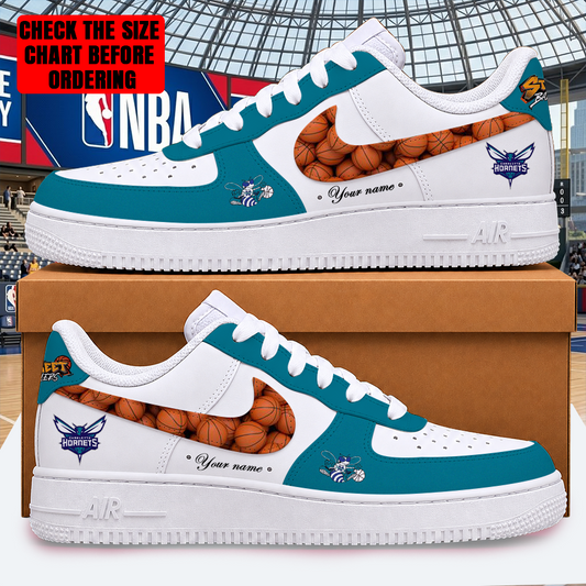 LIMITED EDITION - NEW CUSTOMIZED NBA27 CHO CHARLOTTE HORNETS AF1 SHOES