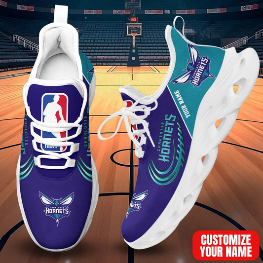 LIMITED EDITION - NEW CUSTOMIZED NBA27 CHO CHARLOTTE HORNETS PREMIUM CLUNKY SNEAKERS
