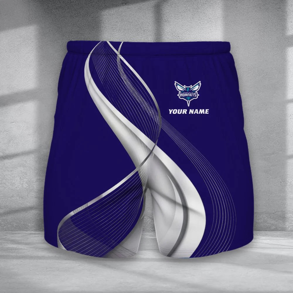 LIMITED EDITION - NEW CUSTOMIZED NBA27 CHO CHARLOTTE HORNETS SHORT PANTS