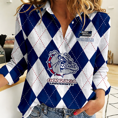 LIMITED DROP - NEW CUSTOMIZED | NCAA MAM27 GOB GO BULLDOGS WOMEN CASUAL SHIRT FOR FAN