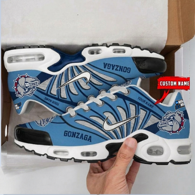 LIMITED EDITION - NEW CUSTOMIZED MAM NCAA27 GOB GO BULLDOGS UNISEX AIR MAX PLUS SNEAKERS