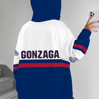[FAN FAVORITE] NEW CUSTOMIZED NCAA MAM27 GOB GONZAGA BULLDOGS STRAPPY ZIP HOODIE