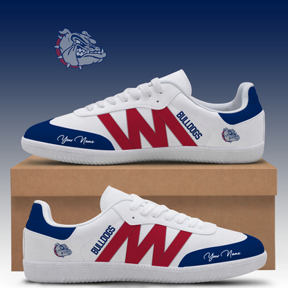 [FAN FAVORITE] NEW CUSTOMIZED NCAA MAM27 GOB GONZAGA BULLDOGS CLASSIC SNEAKERS