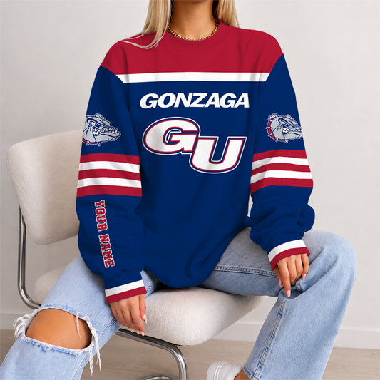 [FAN FAVORITE] NEW CUSTOMIZED NCAA MAM27 GOB GONZAGA BULLDOGS STRAPPY UNISEX SWEATSHIRT