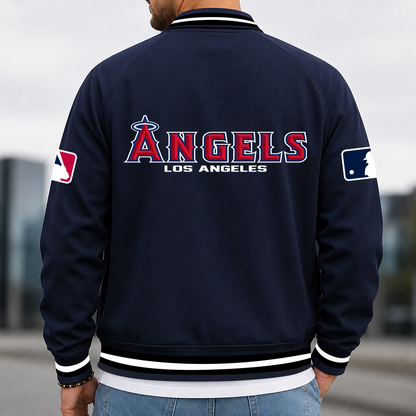 [FLASH SALE] NEW CUSTOMIZED MLB27 LAA LOS ANGELES ANGELS MULTICOLOR MEN'S CASUAL JACKET