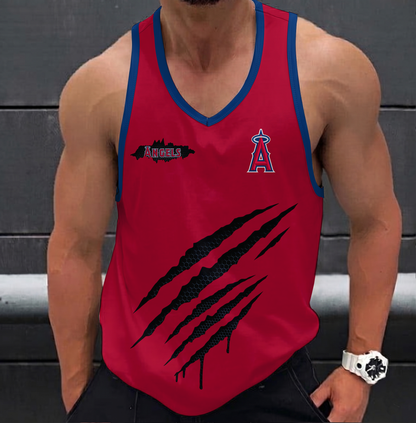 VIRAL EDITION - NEW CUSTOMIZED MLB27 LOS ANGELES ANGELS UNISEX TANK TOP