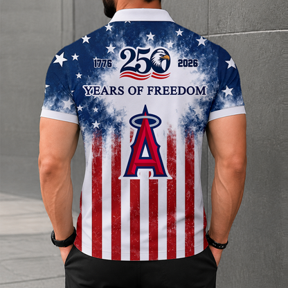 LIMITED EDITION - NEW CUSTOMIZED MLB27 LAA LOS ANGELES ANGELS POLO SHIRT, ZIP POLO SHIRT & T-SHIRTS