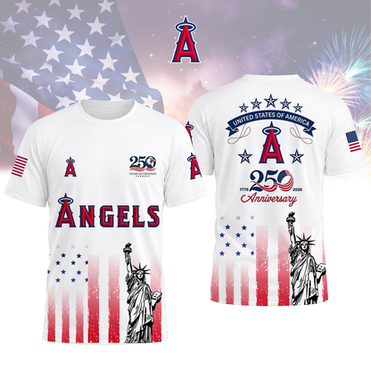 LIMITED EDITION - NEW CUSTOMIZED MLB27 LAA LOS ANGELES ANGELS T-SHIRT, POLO SHIRT, ZIP POLO SHIRT, SWEATSHIRT, HOODIE & ZIP HOODIE