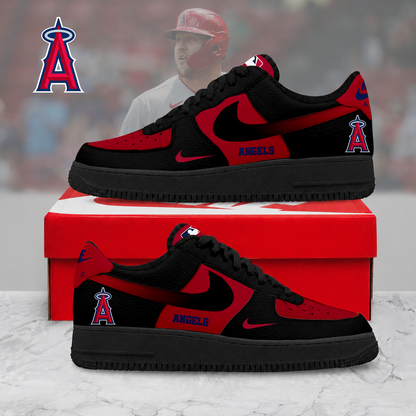 MEGA SALE - NEW CUSTOMIZED MLB27 LAA LOS ANGELES ANGELS AF1 SHOES
