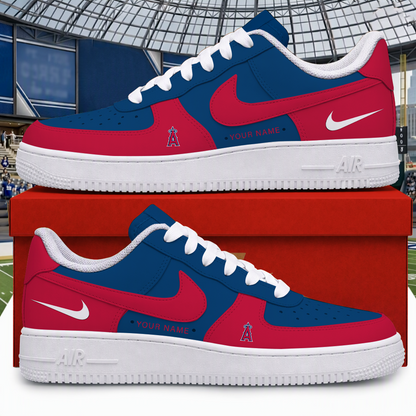 [FLASH SALE] NEW CUSTOMIZED MLB27 LAA LOS ANGELES ANGELS AF1 SHOES
