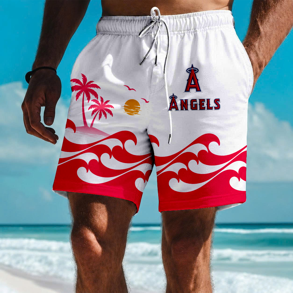 LIMITED EDITION - NEW PREMIUM MLB27 LAA LOS ANGELES ANGELS SHORT PANTS