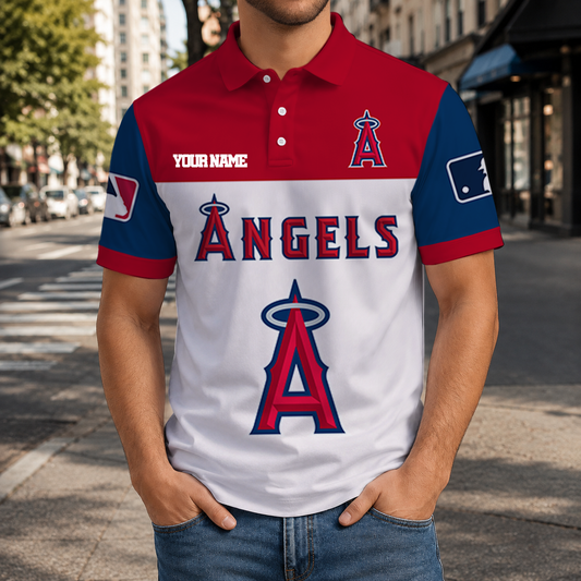 LIMITED EDITION - NEW CUSTOMIZED MLB27 LAA LOS ANGELES ANGELS T-SHIRT, POLO SHIRT, ZIP POLO SHIRT, SWEATSHIRT, HOODIE & ZIP HOODIE