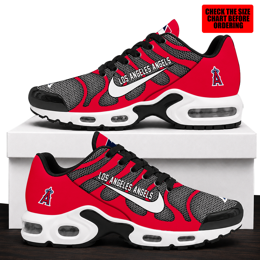 [FLASH SALE] NEW CUSTOMIZED MLB27 LAA LOS ANGELES ANGELS AIR MAX PLUS SNEAKERS