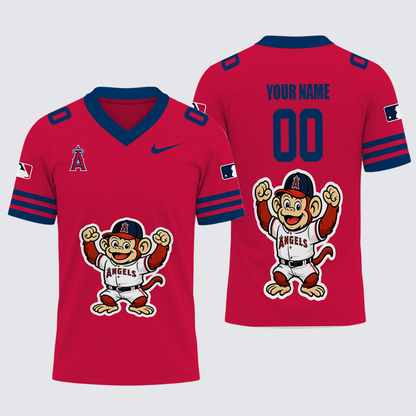 [FLASH SALE] NEW CUSTOMIZED MLB27 LAA LOS ANGELES ANGELS FOOTBALL JERSEY