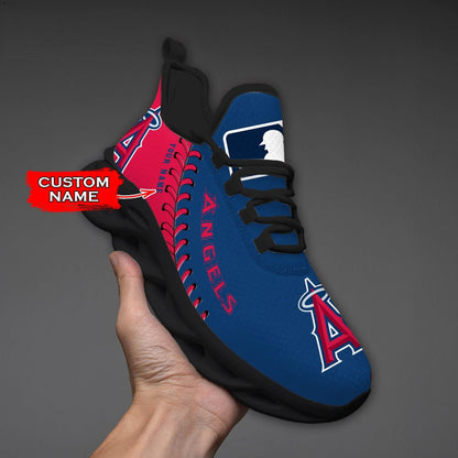 [FLASH SALE] NEW CUSTOMIZED MLB27 LAA LOS ANGELES ANGELS MAX SOUL SHOES