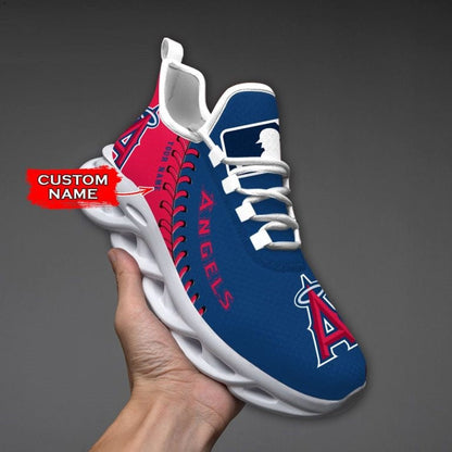 [FLASH SALE] NEW CUSTOMIZED MLB27 LAA LOS ANGELES ANGELS MAX SOUL SHOES