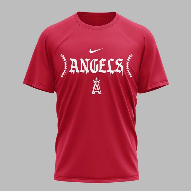 [FLASH SALE] NEW CUSTOMIZED MLB27 LAA LOS ANGELES ANGELS MUTICOLOR T-SHIRT