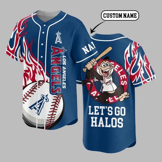 [FLASH SALE] NEW CUSTOMIZED MLB27 LAA LOS ANGELES ANGELS BASEBALL JERSEY
