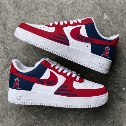 [FLASH SALE] NEW CUSTOMIZED MLB27 LAA LOS ANGELES ANGELS AF1 SHOES