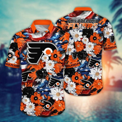 VIRAL EDITION - NEW CUSTOMIZED NHL27 PPF PHILADELPHIA FLYERS INDEPENDENCE DAY UNISEX HAWAIIAN SHIRT