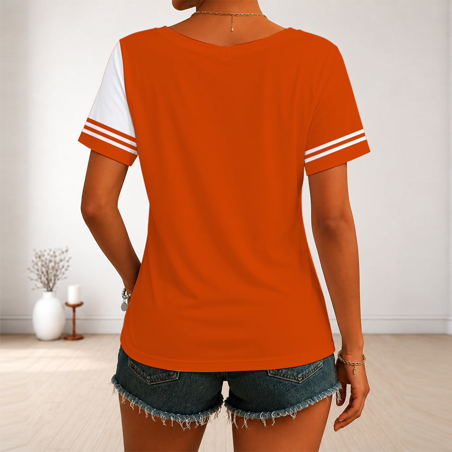 [SUPER SALE] NEW CUSTOMIZED NHL27 PPF PHILADELPHIA FLYERS V-NECK FEMALE SHIRT