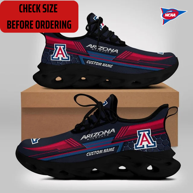ELITE EDITION - NEW CUSTOMIZED NCAA FBS27 ARW ARIZONA WILDCATS CLUNKY SNEAKERS
