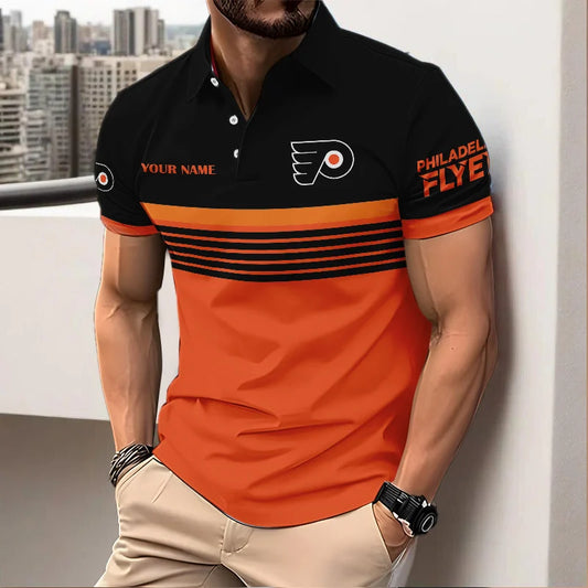 VIRAL EDITION - NEW CUSTOMIZED NHL27 PPF PHILADELPHIA FLYERS POLO SHIRT, ZIP POLO SHIRT & T-SHIRTS