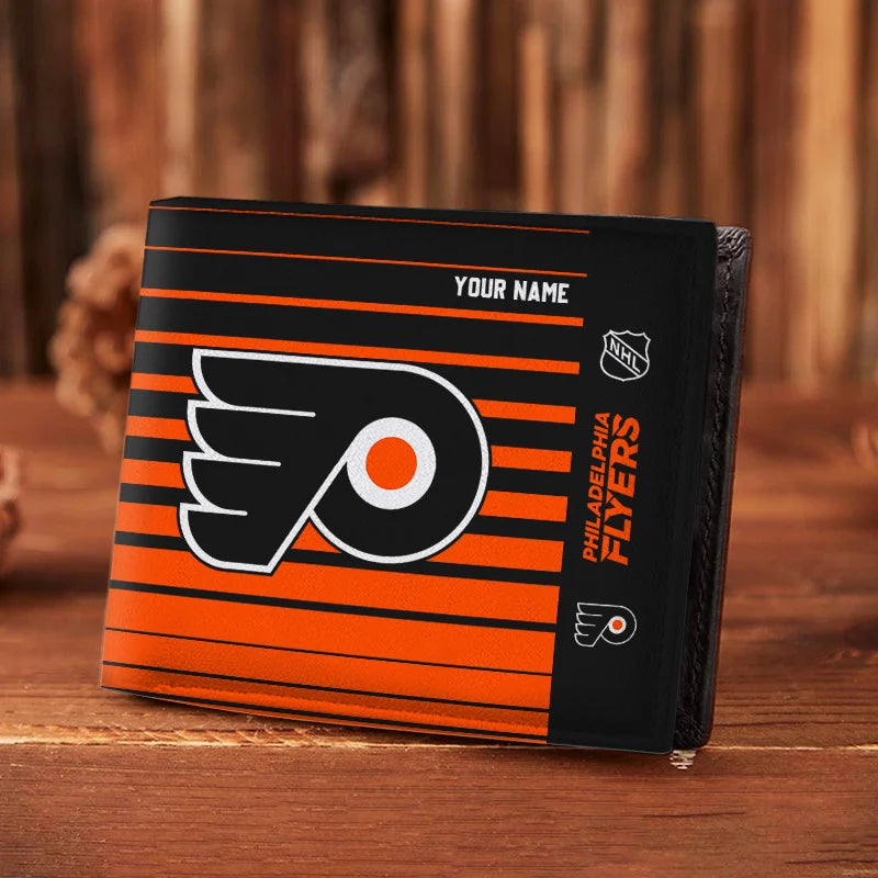 VIRAL EDITION - NEW CUSTOMIZED NHL27 PPF PHILADELPHIA FLYERS LEATHER WALLET