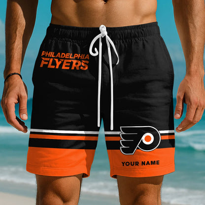 EXCLUSIVE EDITION - NEW CUSTOMIZED NHL27 PPF PHILADELPHIA FLYERS SHORT PANTS