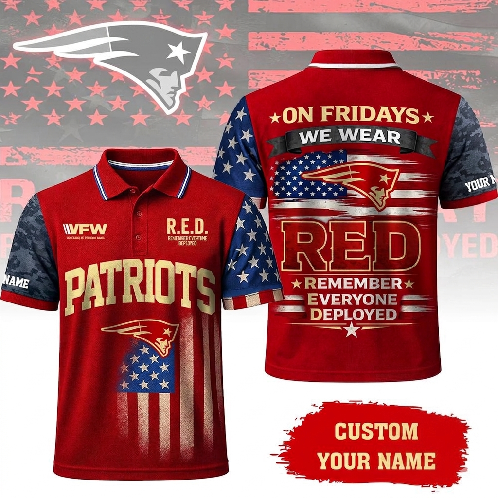 VIRAL EDITON - NEW CUSTOMIZED NFL27 NEP NEW ENGLAND PATRIOTS INDEPENDENCE DAY POLO SHIRT, ZIP POLO SHIRT & T-SHIRTS