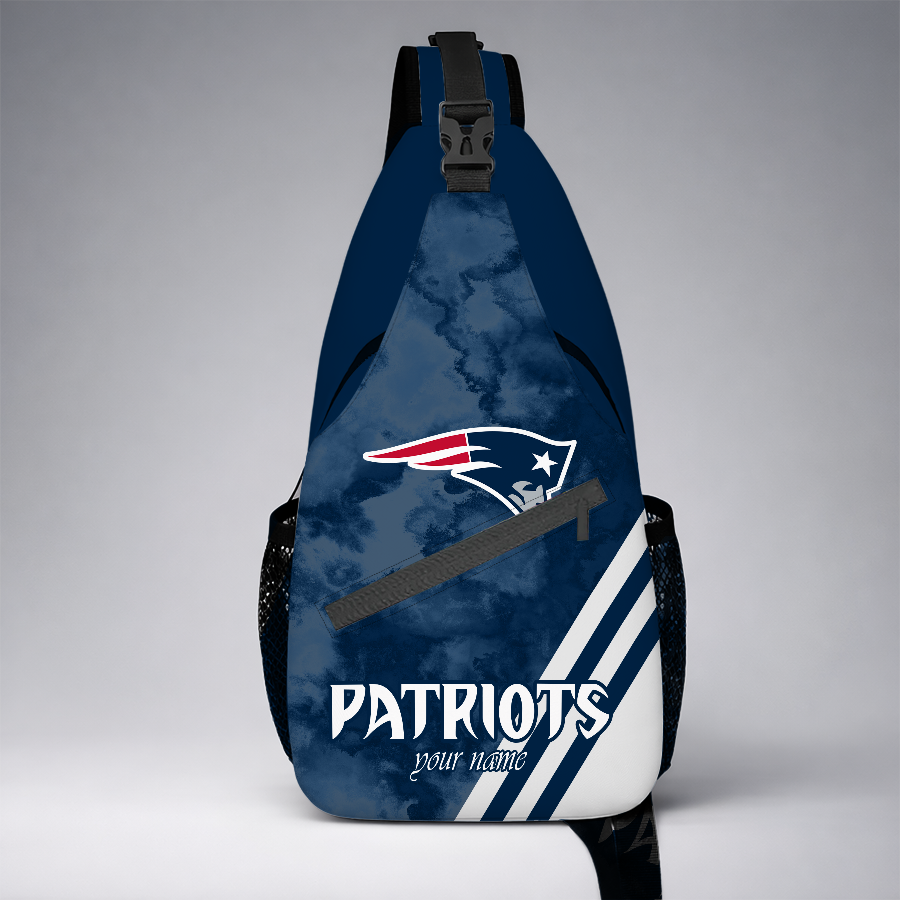 [SPECIAL OFFER] NEW CUSTOMIZED NFL27 NEP NEW ENGLAND PATRIOTS SLING BAG