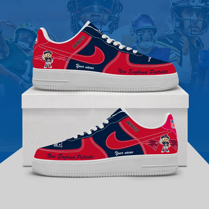 [SPECIAL OFFER] NEW CUSTOMIZED NFL27 NEP NEW ENGLAND PATRIOTS AF1 SHOES