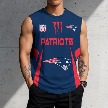LIMITED EDITION - NEW CUSTOMIZED NFL27 NEP NEW ENGLAND PATRIOTS MEN'S GYM SHIRT
