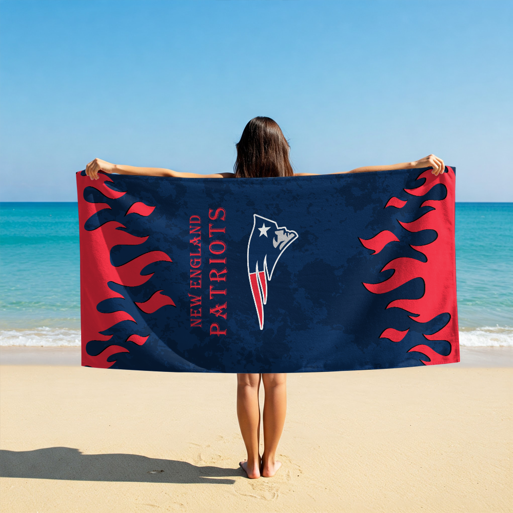 LIMITED EDITION - NEW CUSTOMIZED NFL27 NEP NEW ENGLAND PATRIOTS BEACH TOWEL FOR FAN