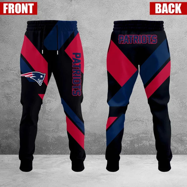 LIMITED EDITION - NEW CUSTOMIZED NFL27 NEP NEW ENGLAND PATRIOTS SWEATPANTS