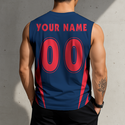 LIMITED EDITION - NEW CUSTOMIZED NFL27 NEP NEW ENGLAND PATRIOTS MEN'S GYM SHIRT