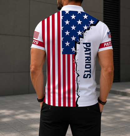 LIMITED EDITION - NEW CUSTOMIZED NFL27 NEP NEW ENGLAND PATRIOTS POLO SHIRT, ZIP POLO SHIRT & T-SHIRTS