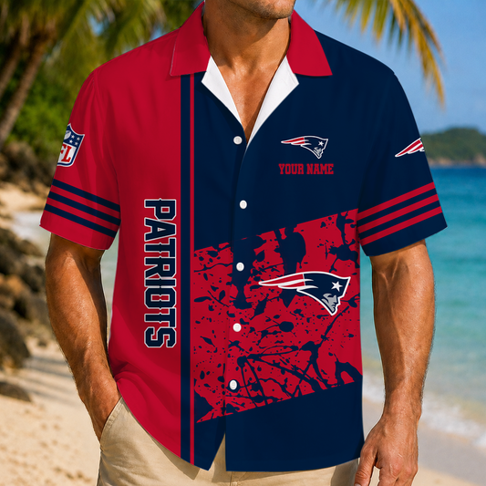 LIMITED EDITION - NEW CUSTOMIZED NFL27 NEP NEW ENGLAND PATRIOTS UNISEX HAWAIIAN SHIRT