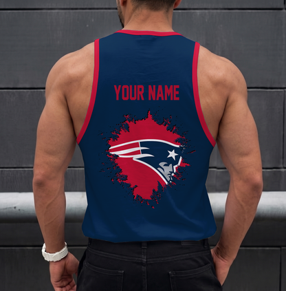 SPECIAL EDITION - NEW CUSTOMIZED NFL27 NEP NEW ENGLAND PATRIOTS UNISEX TANK TOP