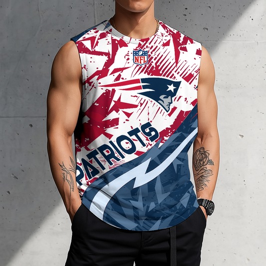 LIMITED EDITION - NEW CUSTOMIZED NFL27 NEP NEW ENGLAND PATRIOTS MEN'S GYM SHIRT