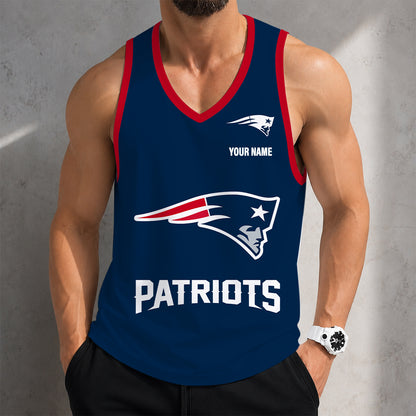 LIMITED EDITION - NEW CUSTOMIZED NFL27 NEP NEW ENGLAND PATRIOTS TANK TOP