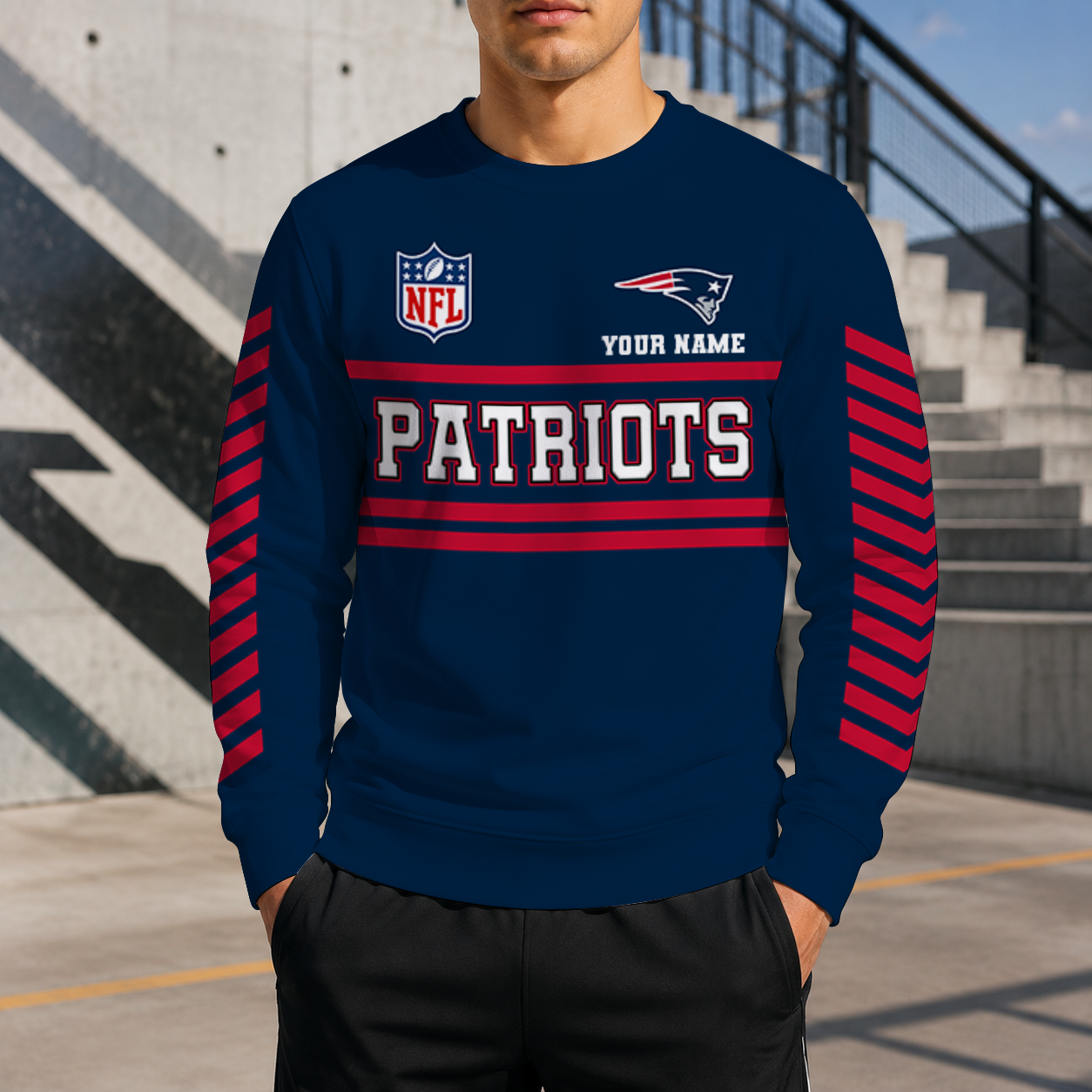 LIMITED EDITION - NEW CUSTOMIZED NFL27 NEP NEW ENGLAND PATRIOTS UNISEX SWEATSHIRT